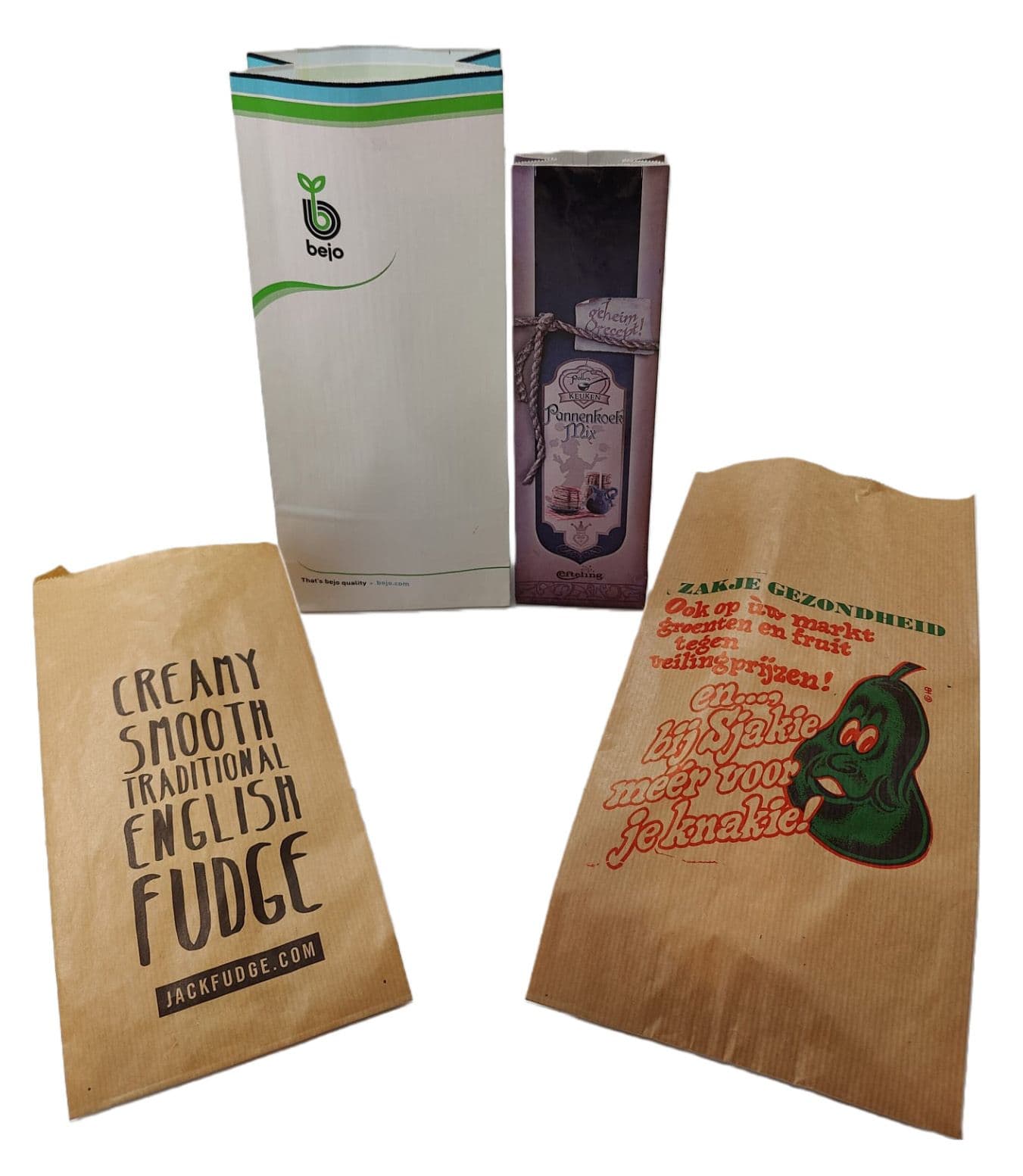 Bedrukte papieren zakken