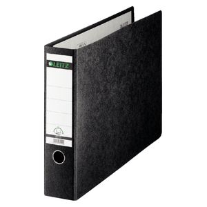 Picture 1 of Ordner Leitz 1073 180° zonder sleuven en randbeschermers 77mm karton A3 dwars zwart