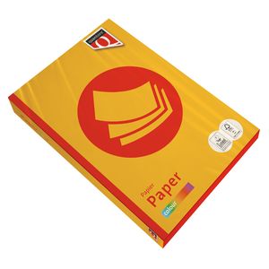 Picture 1 of Kopieerpapier Quantore Colour A4 120gr diepgeel 250 vel