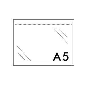 Picture 1 of Paklijstenveloppen plastic 225mm x 165mm A5 onbedrukt