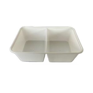 Picture 1 of Menubak 17.5cm x 11.9cm x 5cm 650ml 2vaks wit pp