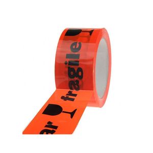 Picture 1 of PP acryl tape 50mm x 66m oranje breekbaar 32um