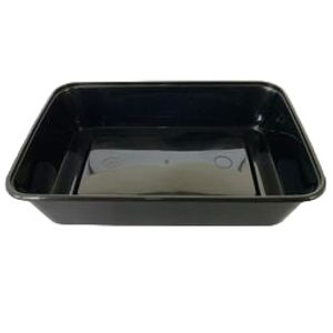 Picture 1 of Menubak 17.5cm x 11.9cm x 5.9cm 750ml 1vaks zwart pp